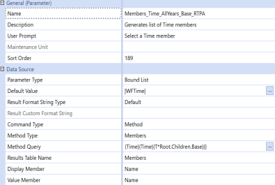 Specify Bound List Settings