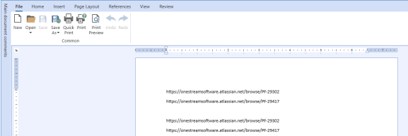 Insert a Text Document in Text Editor