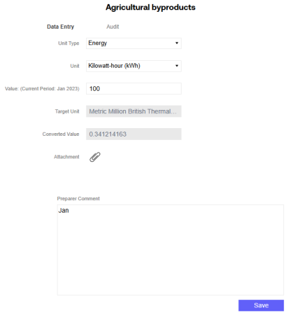The Data Entry tab displays 