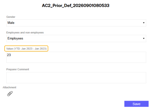 The Value field indicator says Value (YTD Jan2023 - Jan2023)