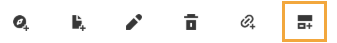 Inject a New Basic Library Content Item button is an icon with two blocks and a plus sign.