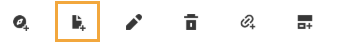 New Page button is a page icon with a plus sign. 