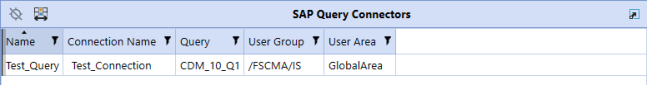 SAP Query Connectors table lists all available connectors