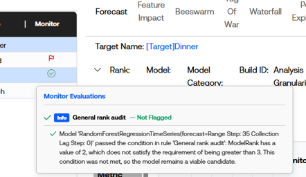 The mouse hovers over a green Not Flagged icon to display the evaluation comment