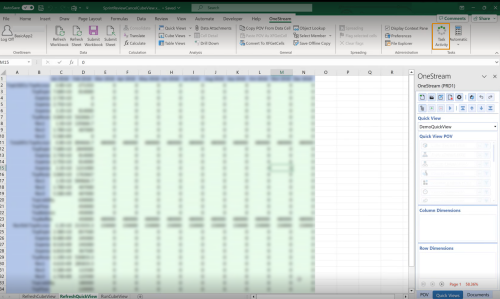 Task Activity Buttons Task Activity in Excel