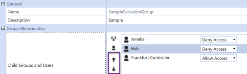 Sample exclusion order. ""