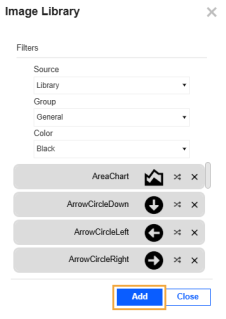 Add button has a blue background with white text.