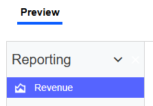 Selected item in the navigation bar has the background highlighted