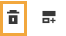 Delete button is a trash bin icon. 