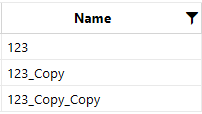 Each copy of a rule displays below the next. 