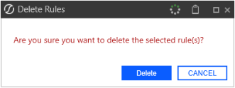 Delete button is blue. 