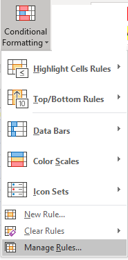 Conditional Formatting