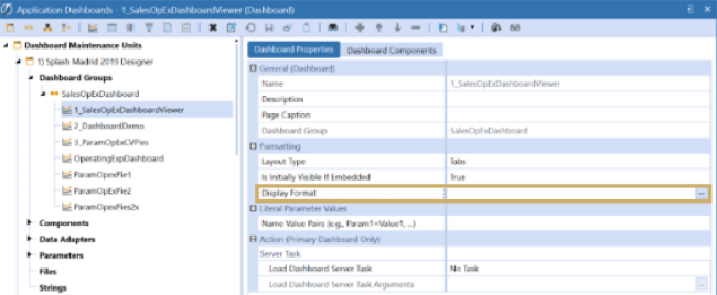 Display Format Settings