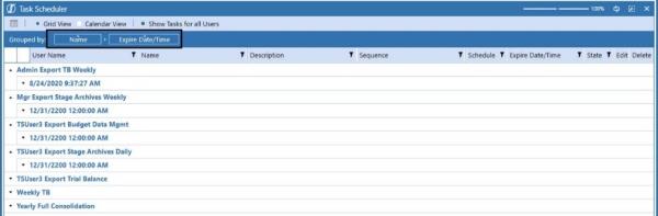 Task Scheduler Details