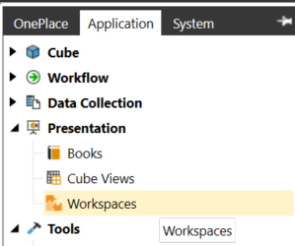 The Workspaces Page