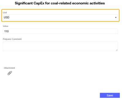 The Unit drop-down menu has a yellow boxed highlight and is above the Value field
