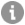 Show block Info icon is a gray circle with a white lowercase letter i.