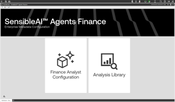 Finance Analyst Condiguration Page
