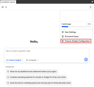 Chat settings page with menu options