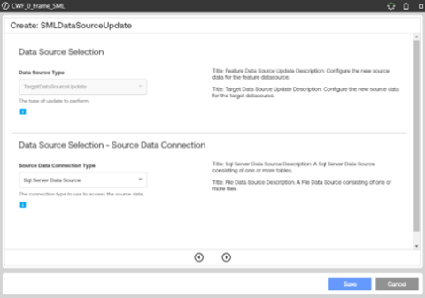Click Update at the top of the screen to update the data sources for your modeling project.