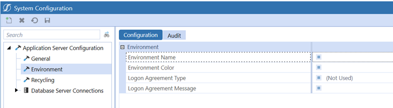 Environment System Configurations