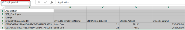 Loading Excel Templates to Custom Tables