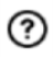 A question mark inside of a circle.